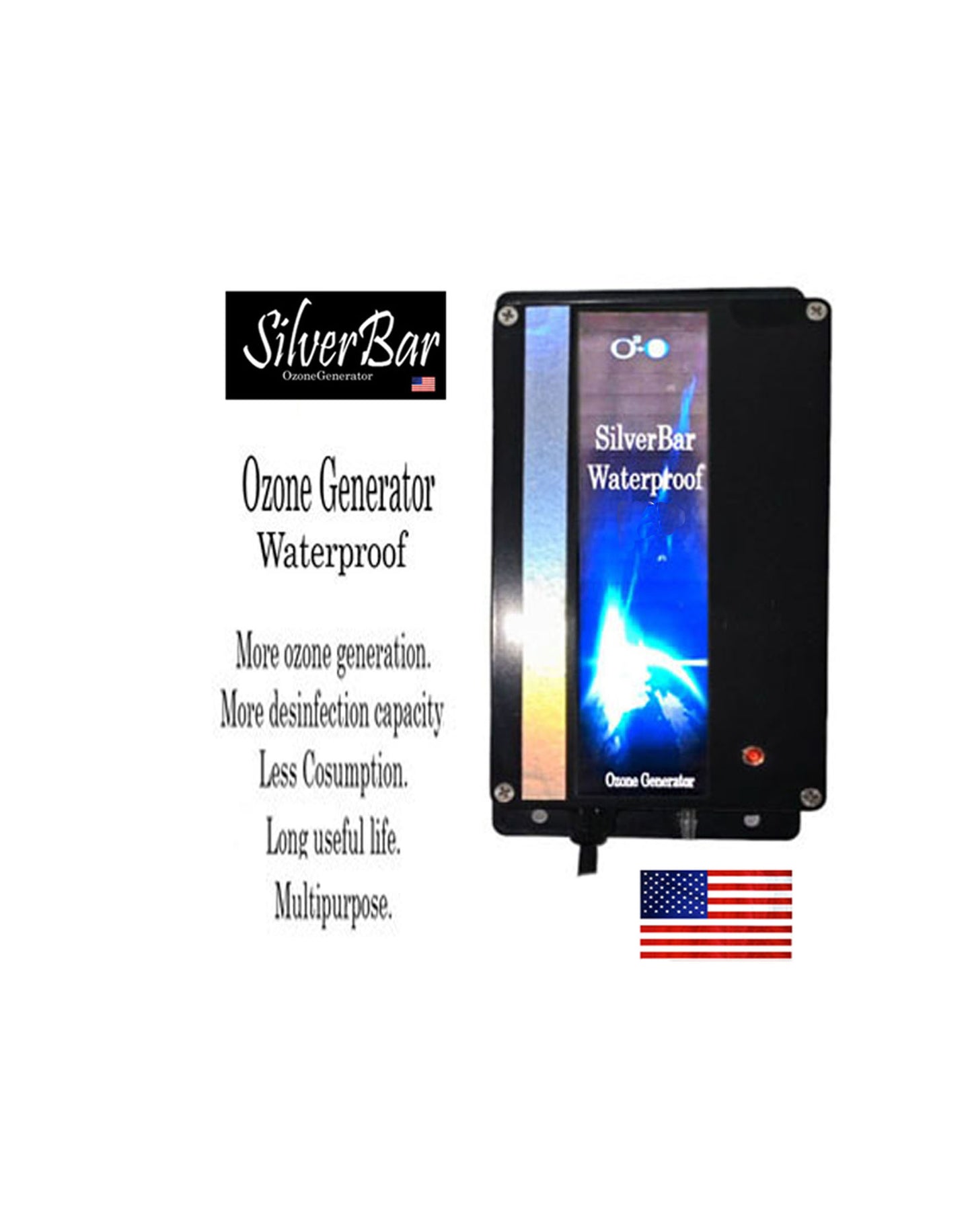 Ozone Generator SBW-10 – 2500 mg/h Dry Air, Waterproof for Water Purification