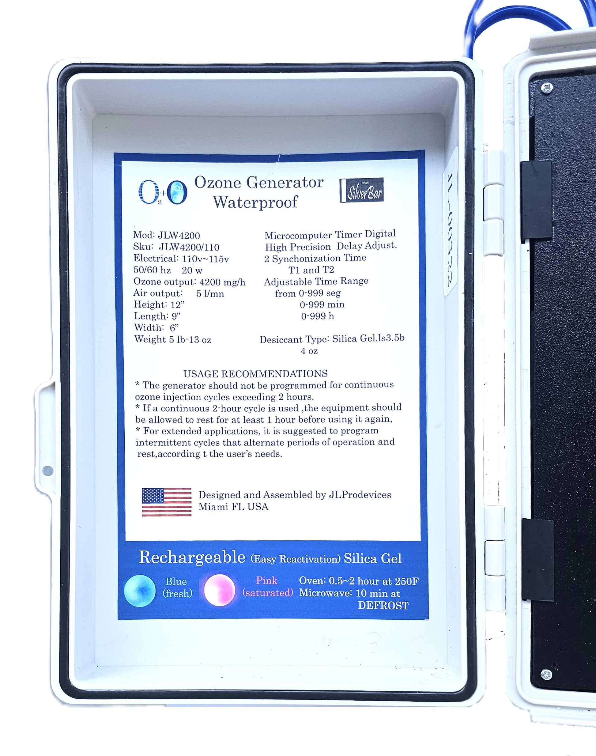JL ProDevices: Features of the JLW4200 Ozone Generator