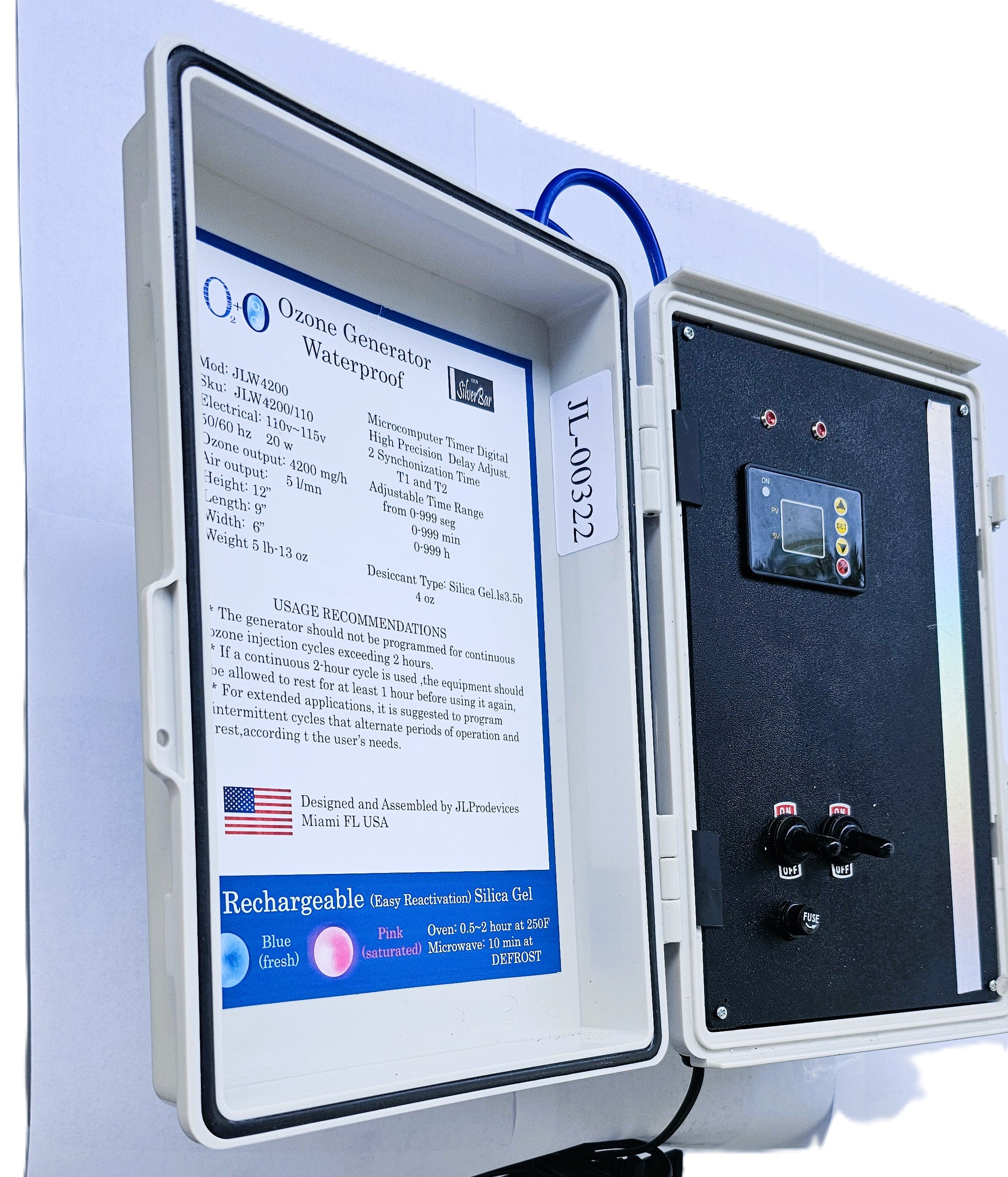 JL4200 Waterproof Ozone Generator 4200 mg/h — JL ProDevices