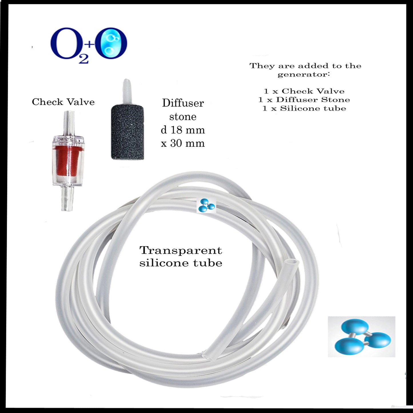 Cold plunge Ozone generator for air, water and oil ozonation purification. 1000mg/h