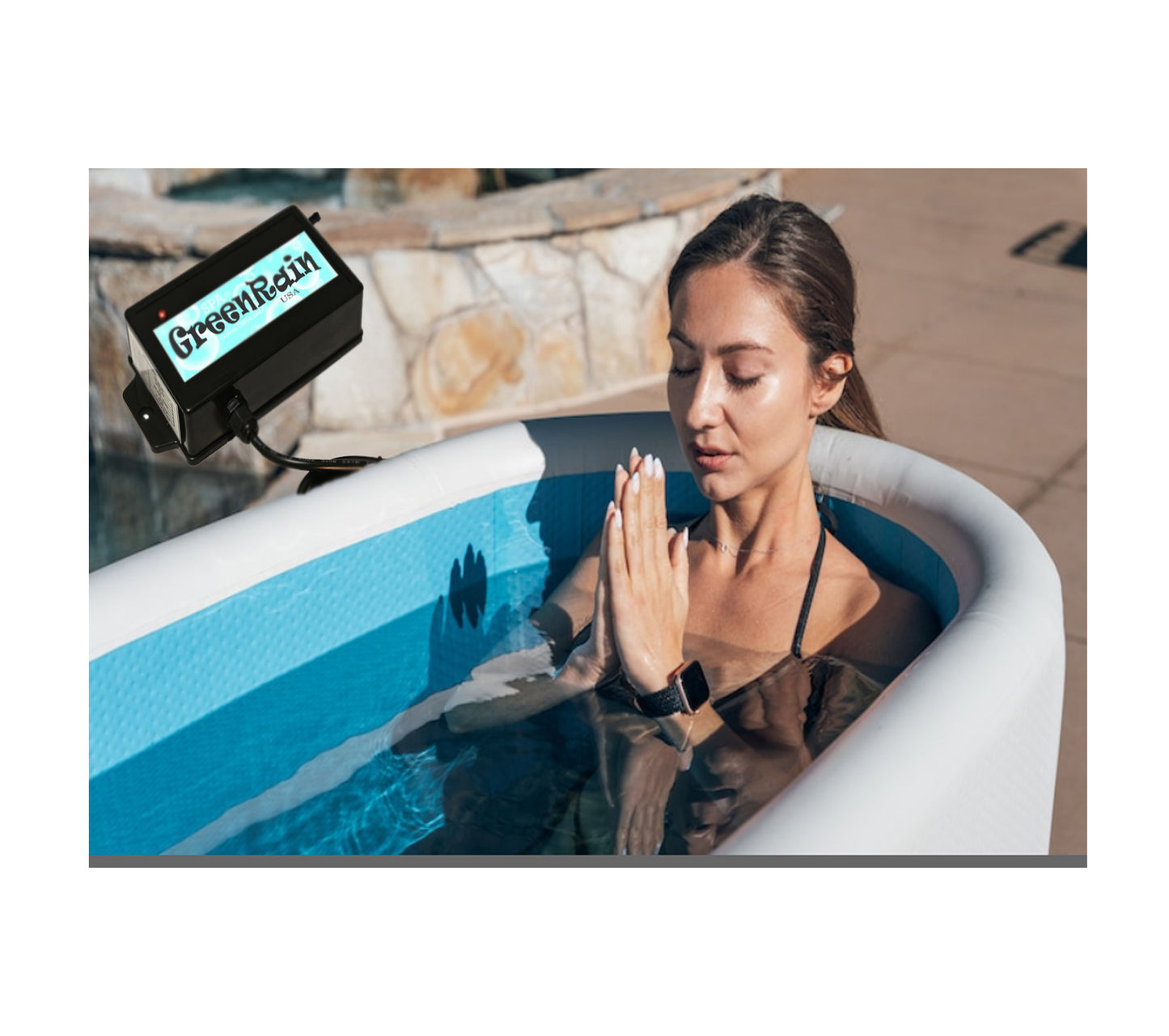 Cold Plunge SPA Hot Tub Ozone Generator Purifier Spa 110/220 SPA GreenRain 200 Made in USA.