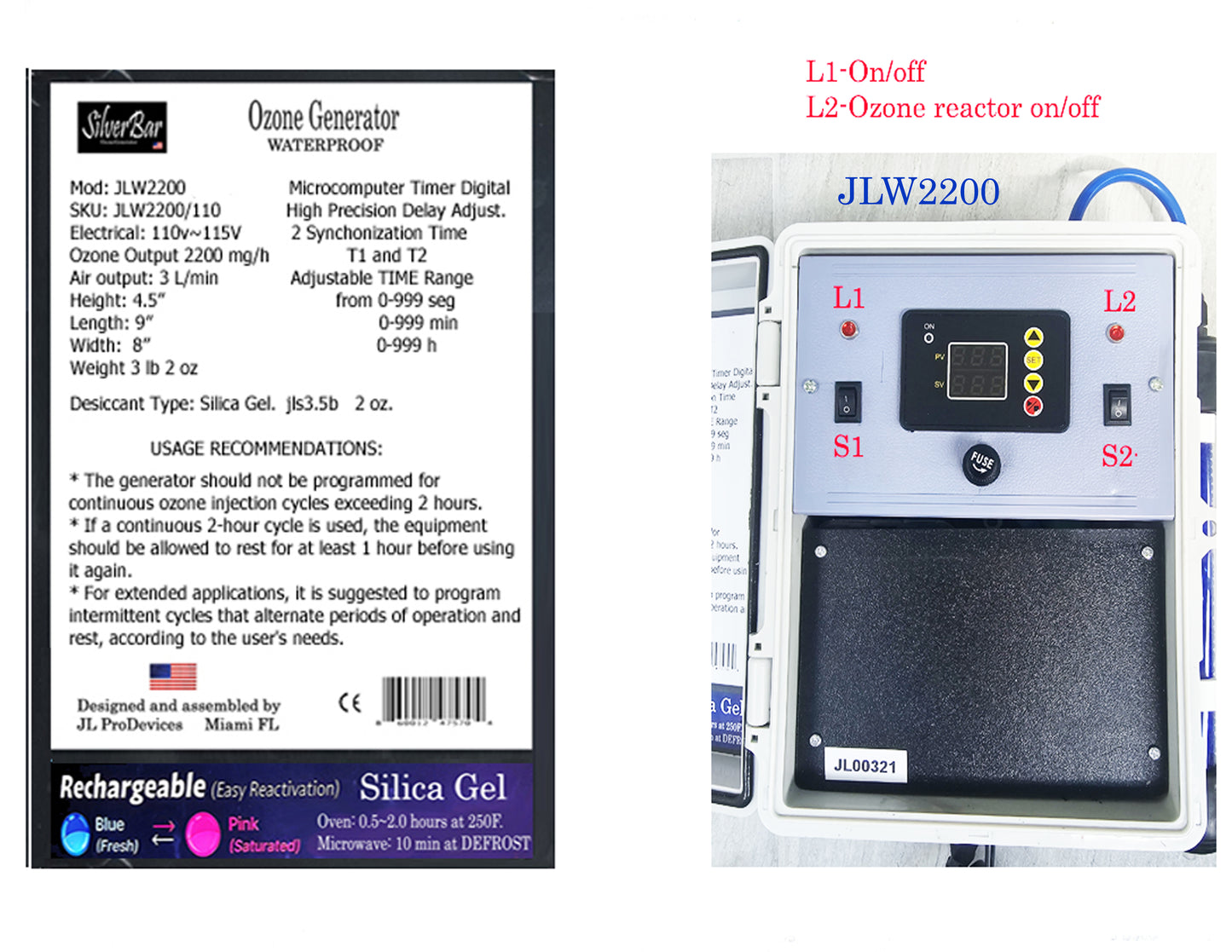 JLW-2200 Ozone Generator – 2200 mg/h | Waterproof, Outdoor, Automatic Injection