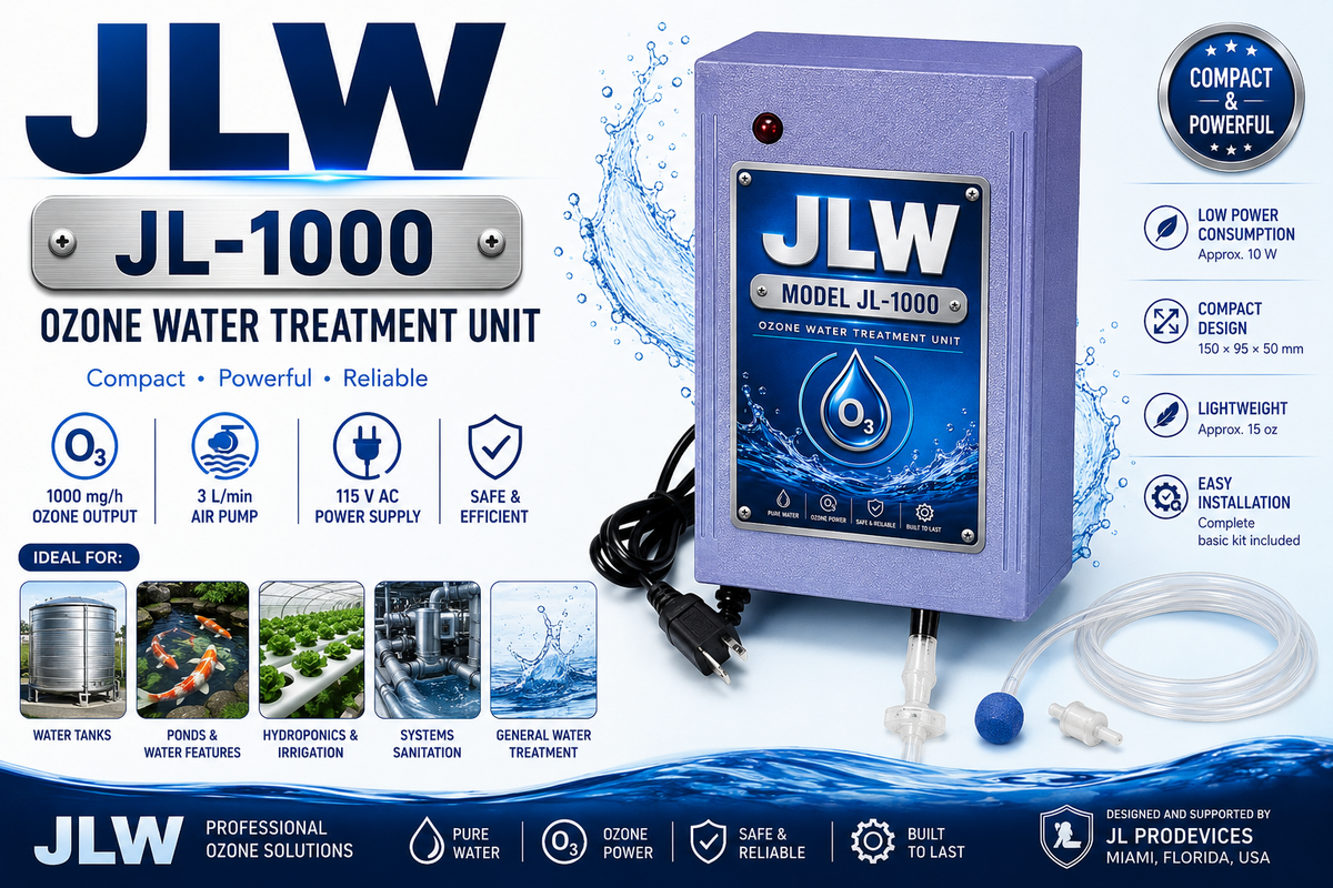 JL1000 Ozone Generator for Water Purification | Home & Industrial Use