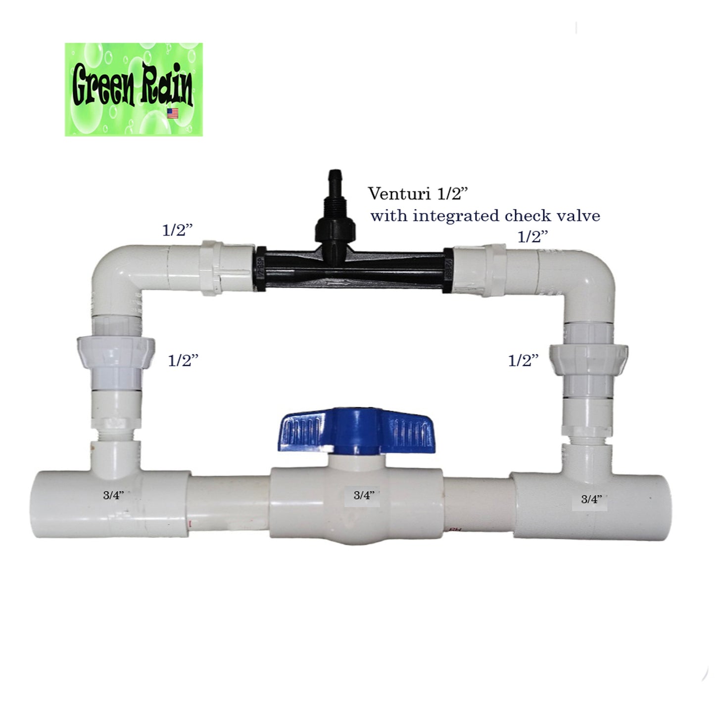 Manifold systems with venturi and regulating valve. Venturi systems with flow switch. Fertilizer injection systems. (Copy)