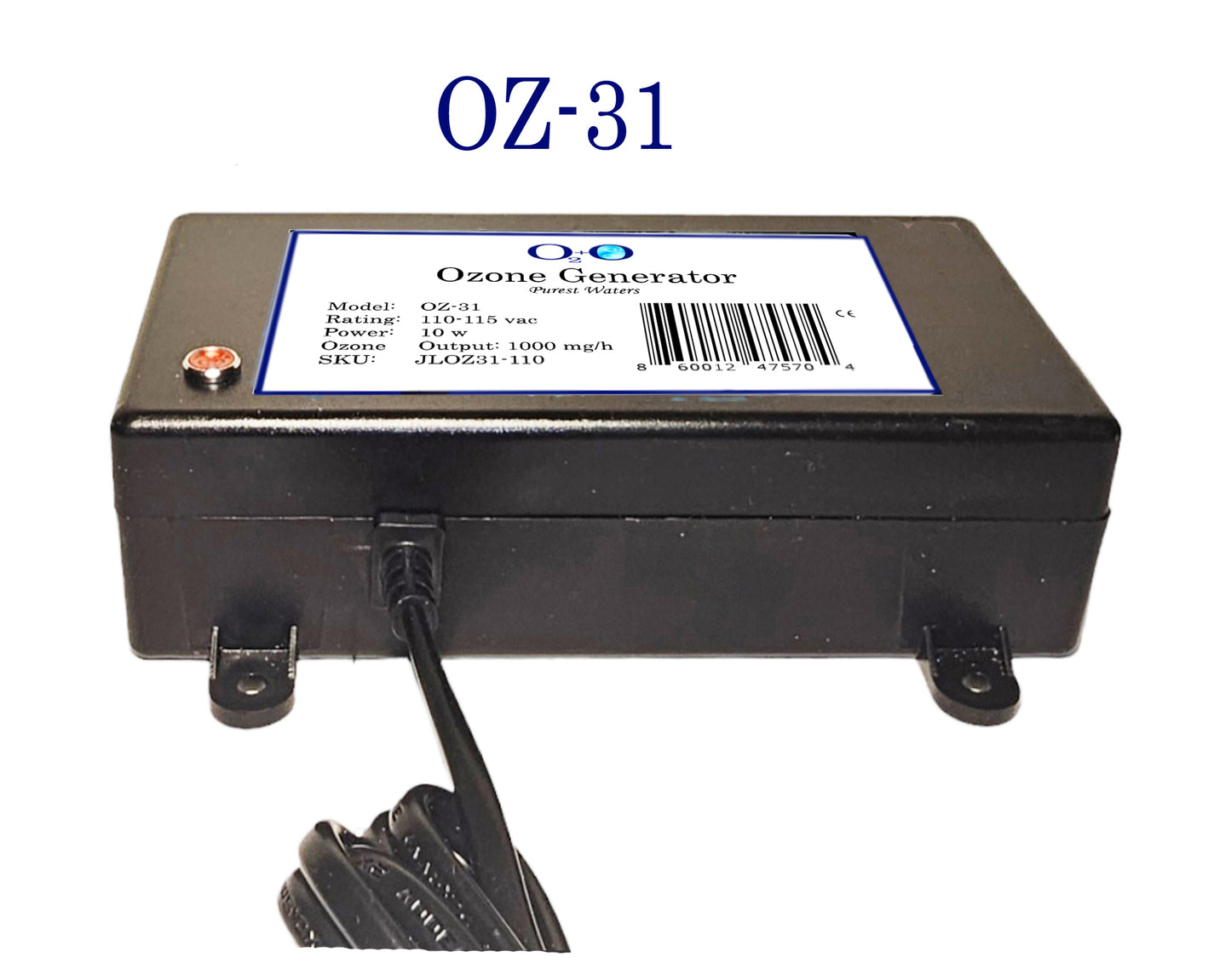 OZ-31 Compact OZONO GENERATOR for Cold Plunge or Hot Tub (SPA Ozone Generator) 1000mg/h