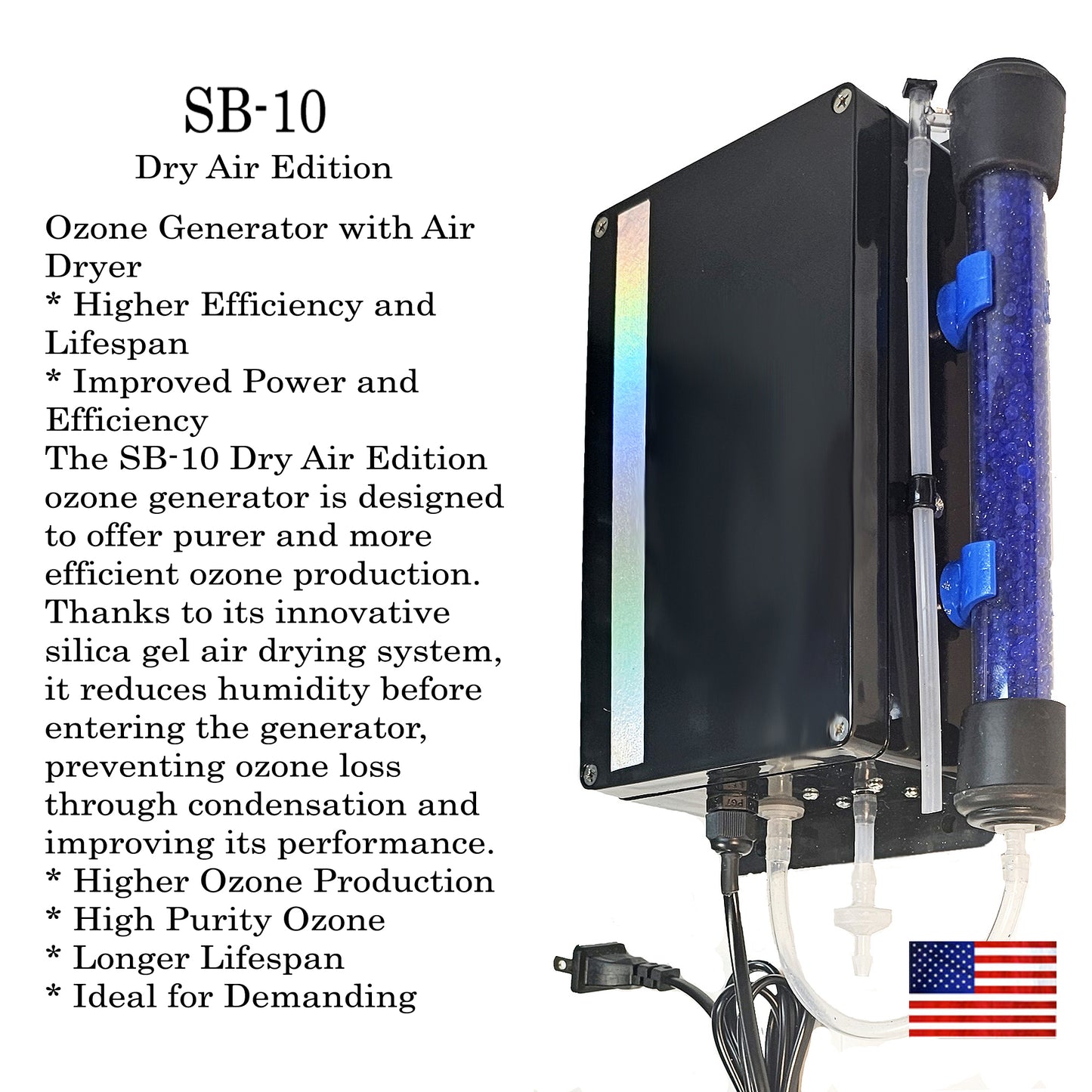Ozone Generator SBW-10 – 2500 mg/h Dry Air, Waterproof for Water Purification