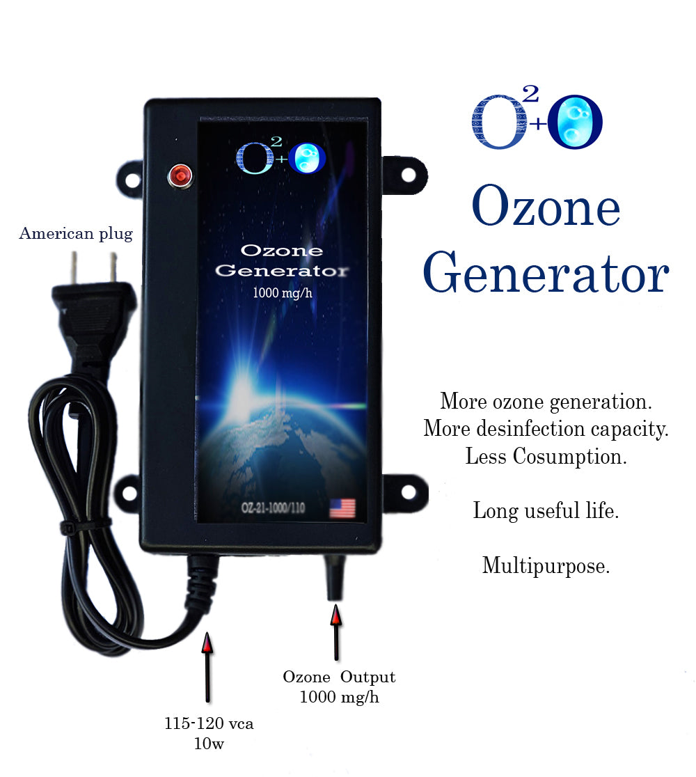 SPA OZONE GENERATOR for Air, Water and Oil Ozonation Purification. |SPA-1000| Commercial Machine Industrial Pro Air Water Purifier Ozonator, OZ-23